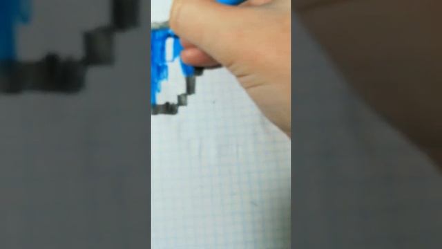 Рисуем алмаз из minecraft по клеточкам. Номер 2 смотреть онлайн