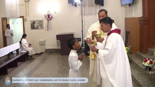 SACRAMENT OF FIRST HOLY COMMUNION AT OUR LADY OF ARABIA PARISH, AHMADI KUWAIT (MAY 2023) смотреть онлайн