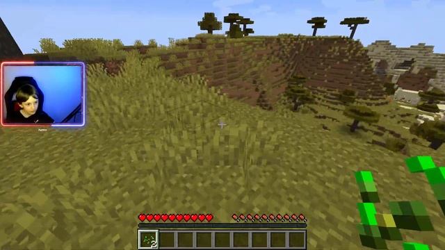 Учимся играть в minecraft режим выживания и творческий мир. Артем играет в minecraft.