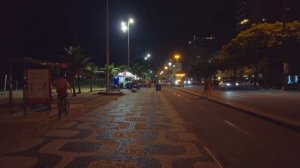 Walking Ipanema & Leblon Beach at Night ?? | on Promenade | Rio de Janeiro, Brazil |【4K】 2020