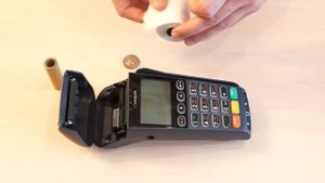 Замена чековой ленты на POS терминале Yarus M2100