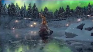 Зимняя пред новогодняя заставка первого канала (2020-2021 #1 жираф)