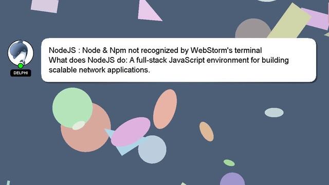 NodeJS : Node & Npm not recognized by WebStorm's terminal смотреть онлайн