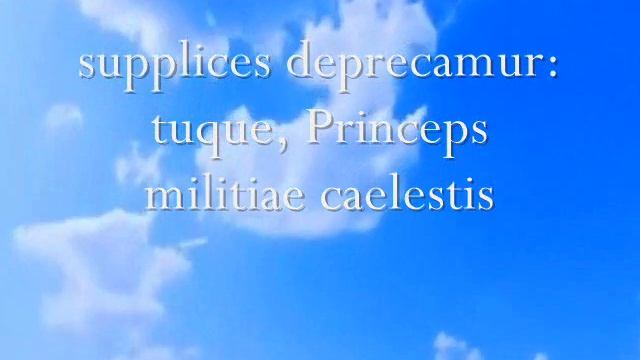 Gregorian chant (LYRICS) - Sancte Michael Archangele - Oración a San Miguel Arcángel en Latin смотреть онлайн