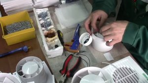 Сборка и упаковка осевых вентиляторов