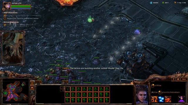 Starcraft 2: Heart of The Swarm - Walkthrough Part 22 - Giant Zerg Army (PC) [HD] {Brutal} смотреть онлайн