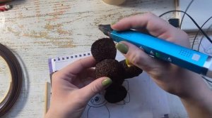 Рисуем 3D ручкой: чебурашка