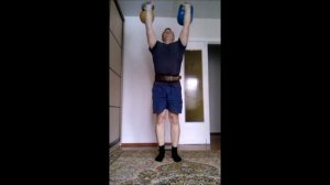 Рывок гирь по 32 кг двумя руками