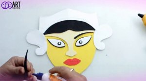 Ma Durga mask making with paper | paper mask making | paper crafts| mask making ideas | mask making