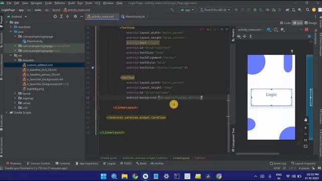 Login Page in Android Studio using Kotlin | Android Knowledge смотреть онлайн