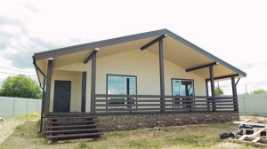 Обзор одноэтажного дома из бруса 11х14