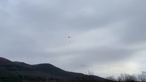 Посадка Геоскан 201 на парашюте