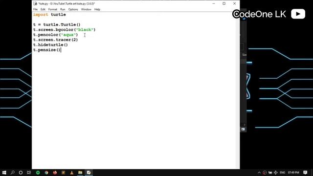 How to Draw Square Spiral using Python Turtle | Python Turtle Graphics Tutorial | Turtle Design