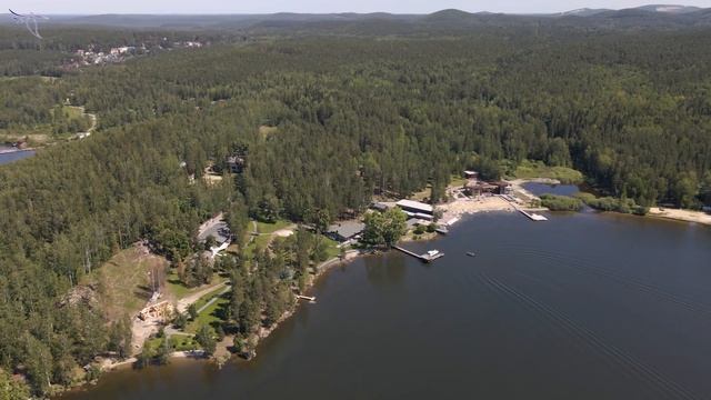 озеро Таватуй с высоты полёта смотреть онлайн