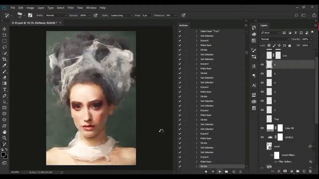 Real Paint Photoshop Action Video Tutorial смотреть онлайн