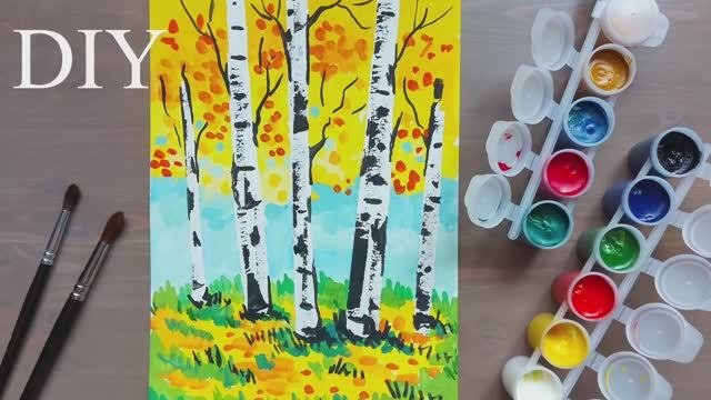Как нарисовать ОСЕНЬ быстро и просто