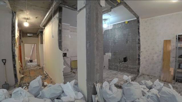 ДЕМОНТАЖНЫЕ РАБОТЫ В ЖК 'ДОМ ГАЗПРОМА' | Ремонт вторичного жилья в Москве