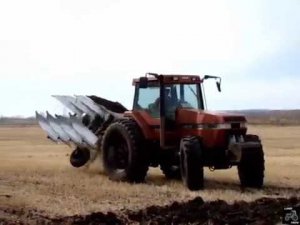 Case IH Magnum 8940 reversible plow plowing /// Трактор CASE 8940 на вспашке зяби