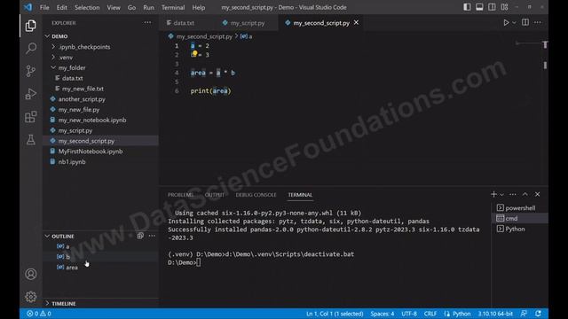 PYAI03.3 - Setting up Python Environment: Virtual Environment & VS Code Features (සිංහලෙන්) -Part смотреть онлайн