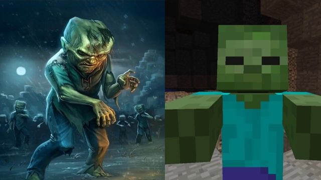 МАЙНКРАФТ: МОБЫ В РЕАЛЬНОЙ ЖИЗНИ (20 жутких персонажей) смотреть онлайн