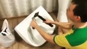 Смелая попытка сделать отверстие для смесителя в раковине