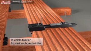 Универсальная подставка Fischer FTA-IPW под деревянный настил с потайным креплением