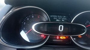RENAULT CLIO IV / 4 2017 г.в. 1.5 dci сбросить значок ключа ТО // Сбросить межсервисный интервал