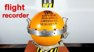 HYDRAULIC PRESS VS THE FLIGHT RECORDER