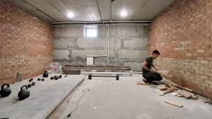 Тренажёрный зал в подвале. Приведение тренажёрного зала в порядок.