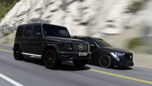 Assetto Corsa - Mercedes Benz G-Класс AMG 63 AMG VS Mercedes Benz Brabus GLS800