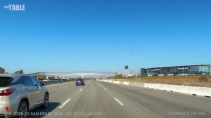 [4K] Driving San Jose to San Francisco on 101 Bayshore Freeway, California, USA, Travel, 4K UHD