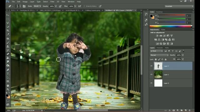 Change Background & blur effect Photoshop tutorial 2017 смотреть онлайн