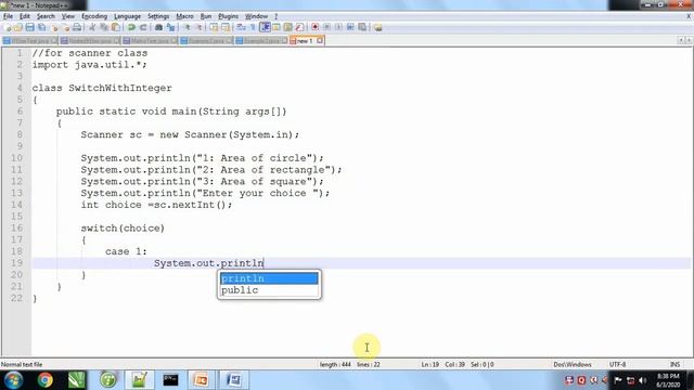 Part 1 Switch With Integer in Java Programming