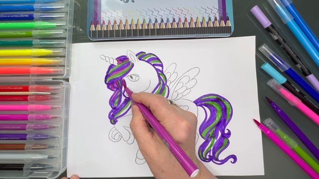Сказка  раскраска про Пони Вистерию