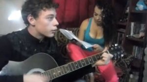 Сестра с братом поют. Неделя за гитарой!!!