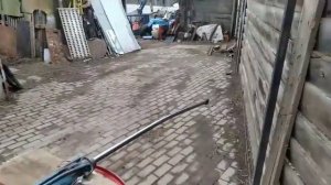 Снятие гидро цилиндра аутрэгира лапы кму донг янг