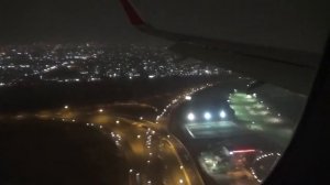 Beautiful  Night landing at Sharjah SHJ airport