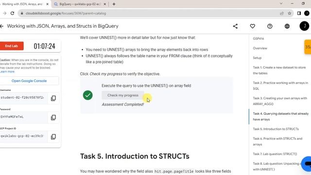 Working with JSON, Arrays, and Structs in BigQuery