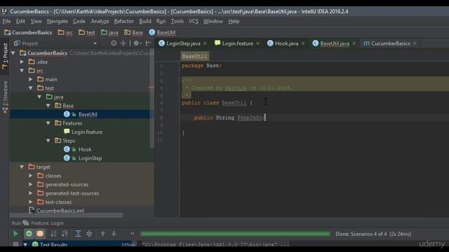 Selenium Cucumber Java BDD Framework 1 2021 - Cucumber Selenium Tutorial-LEC #10