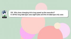 C# : Why does changing int to long speed up the execution?