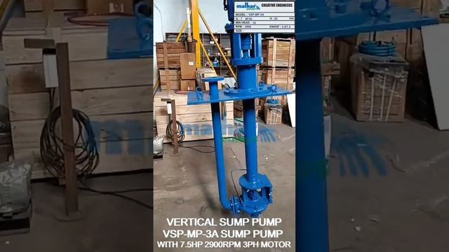 VERTICAL SUMP PUMP  :-