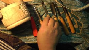 Резьба по дереву для начинающих в стиле Татьянка, сахарница часть 1