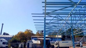 Сделали каркас под производственный цех