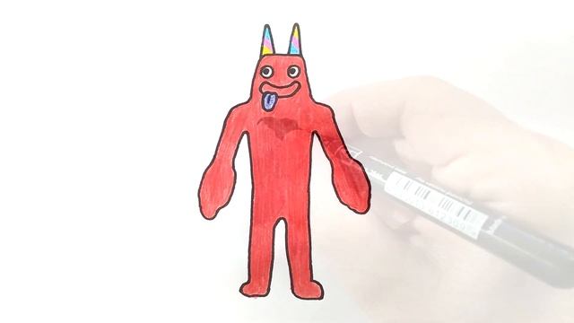 Рисуем БОССОВ из игры Garten of Banban, Детский Сад Банбан смотреть онлайн