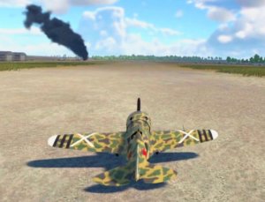 Бой на советском истребителе И-16 тип 5 в симуляторном режиме, War Thunder.