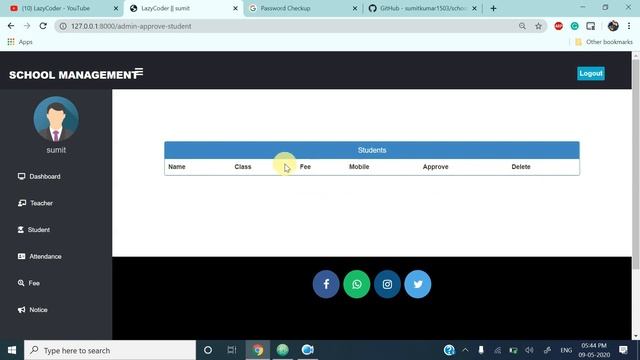 School Management System || 2023 || FREE source code || advance school management system ||LazyCode