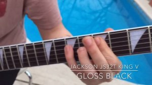 Jackson JS32T King V - Elektro Gitar - Gloss Black (Bi Kuple)