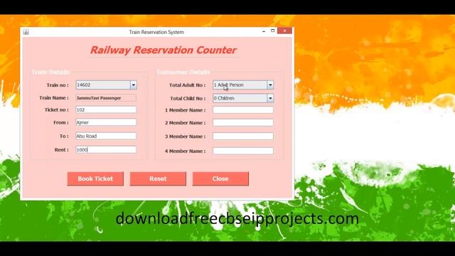 Railway Reservation System - CBSE ip Project for Class 12 (Java Netbeans and MySql) смотреть онлайн