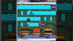 The Flintstones Burgertime In Bedrock - Nintendo Game Boy Color - emulador HeboWin 00.04a