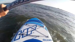 на сапе по волнам Обского моря